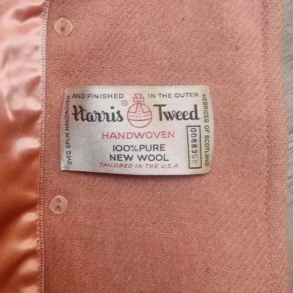 Nili Lotan Handwoven 100% Wool Pink Button Up Blazer Women’s Size 4 - Picture 15 of 15